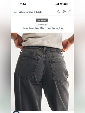 A&F Tapered Loose Jeans
